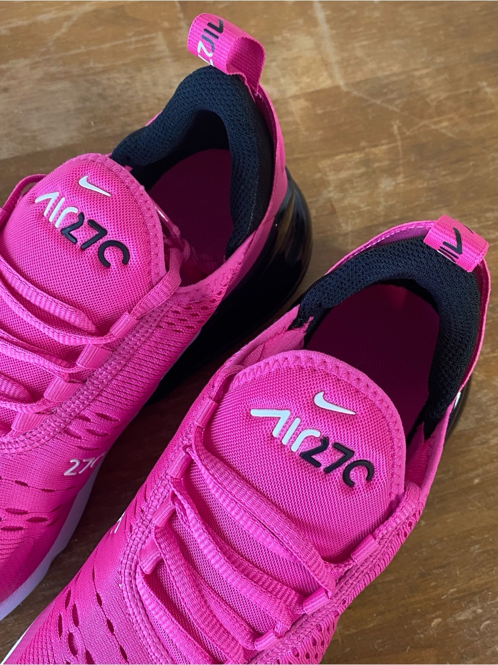 Nike Air Max 270 Laser Fuchsia Pink Black 943345 602 - Size 7Y or Women’s 8.5 - Picture 4 of 11